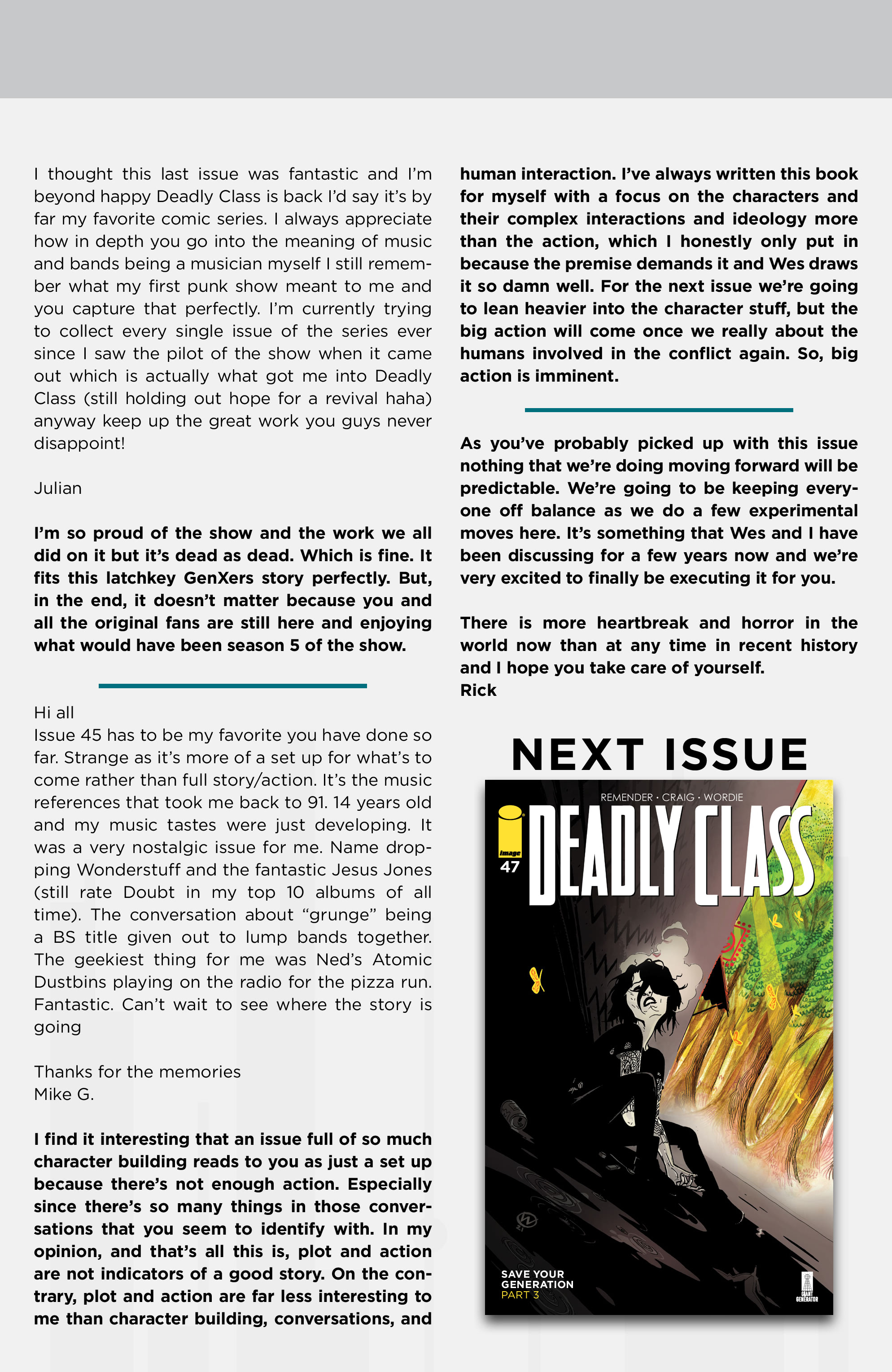 Read Deadly Class (2014-) Manga Online