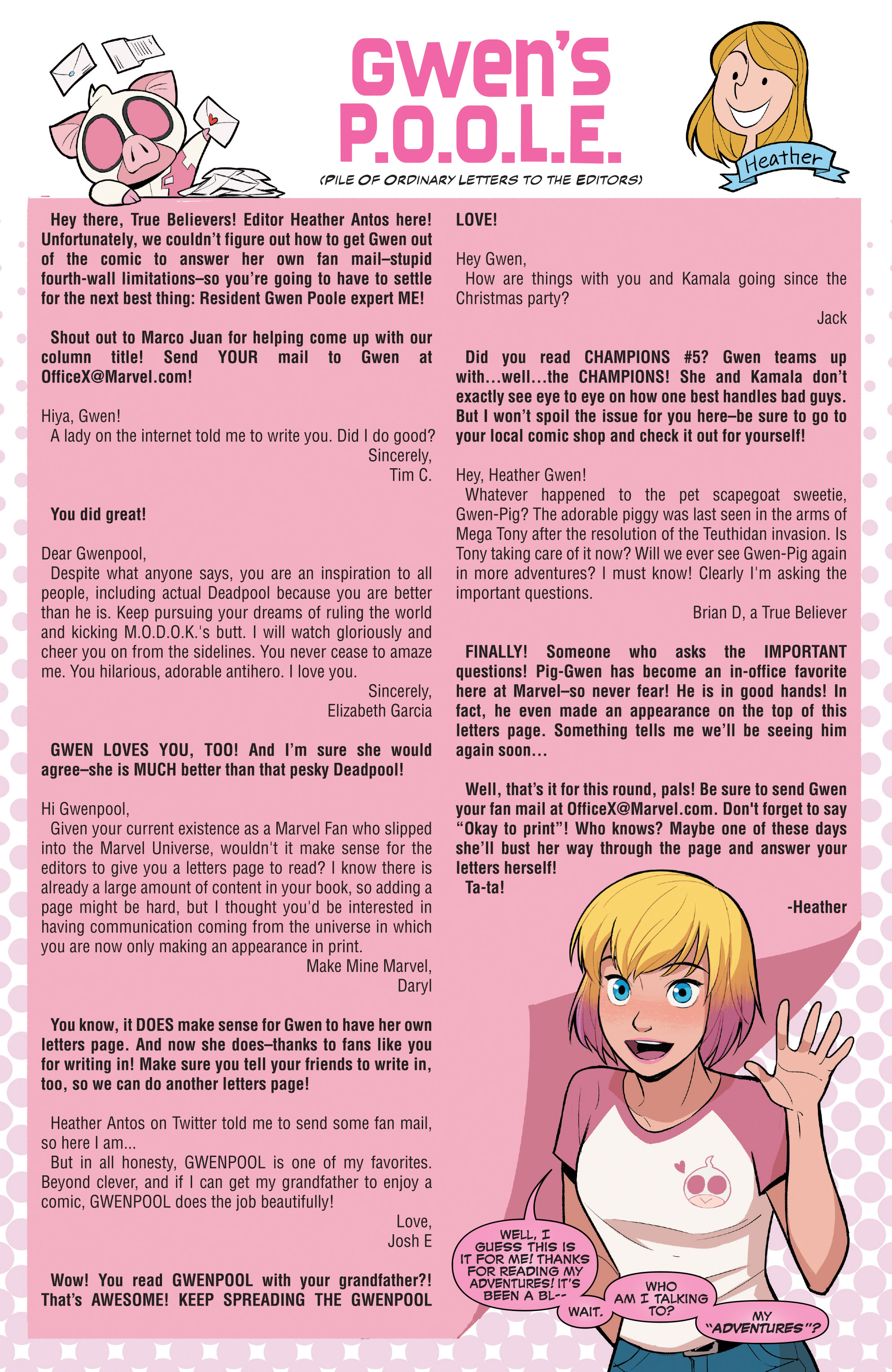 Read The Unbelievable Gwenpool (2016-) Manga Online